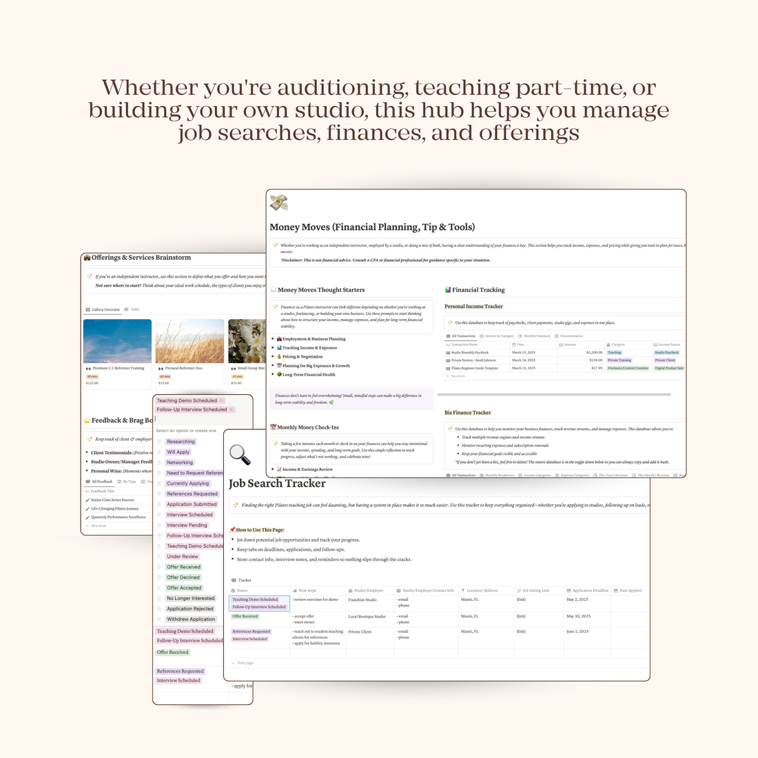 Train & Thrive: Pilates Teacher Training Companion Hub